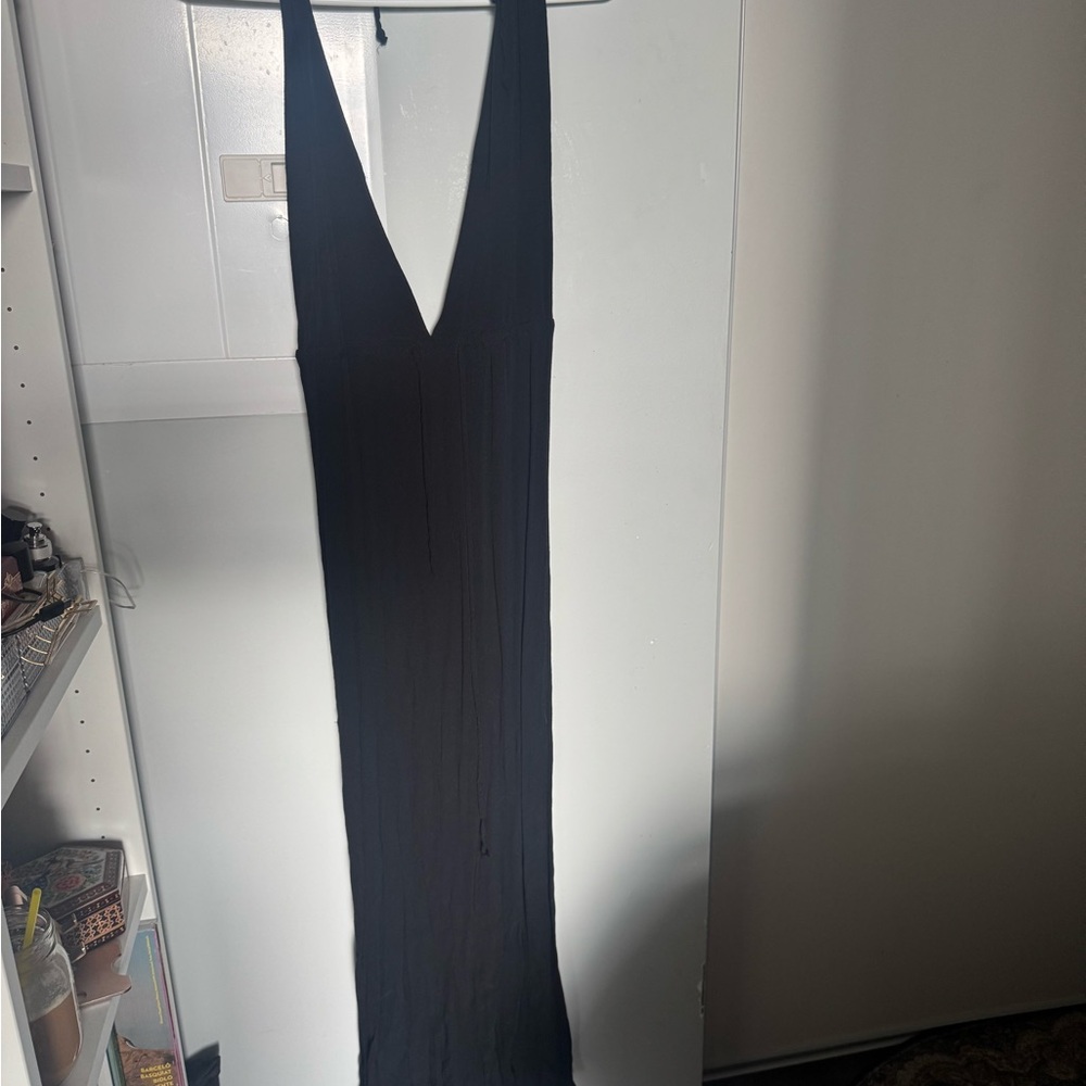 Chic Black Backless Dress